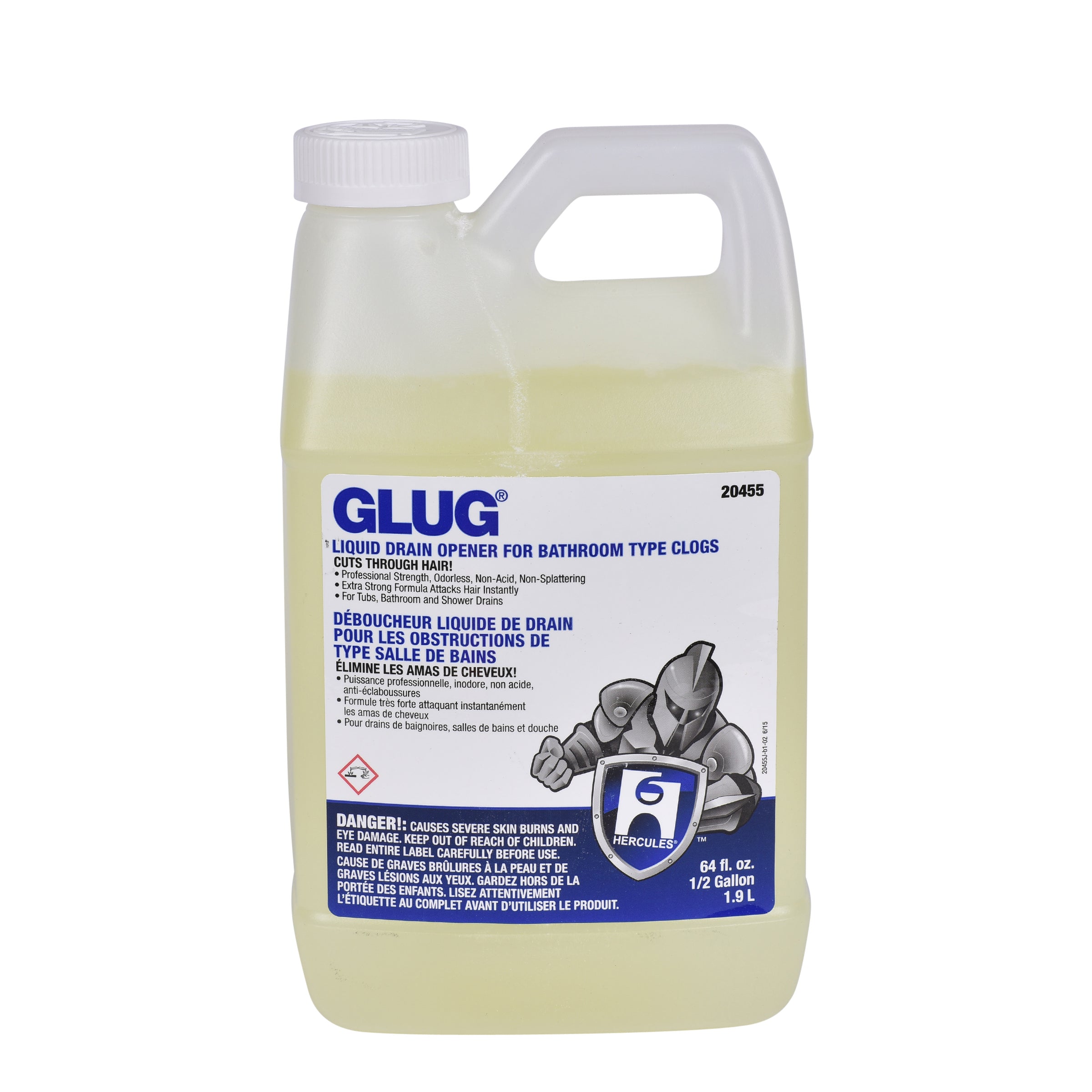 Break-Thru Liquid Glug Drain Opener for Bathroom 1/2 gal.