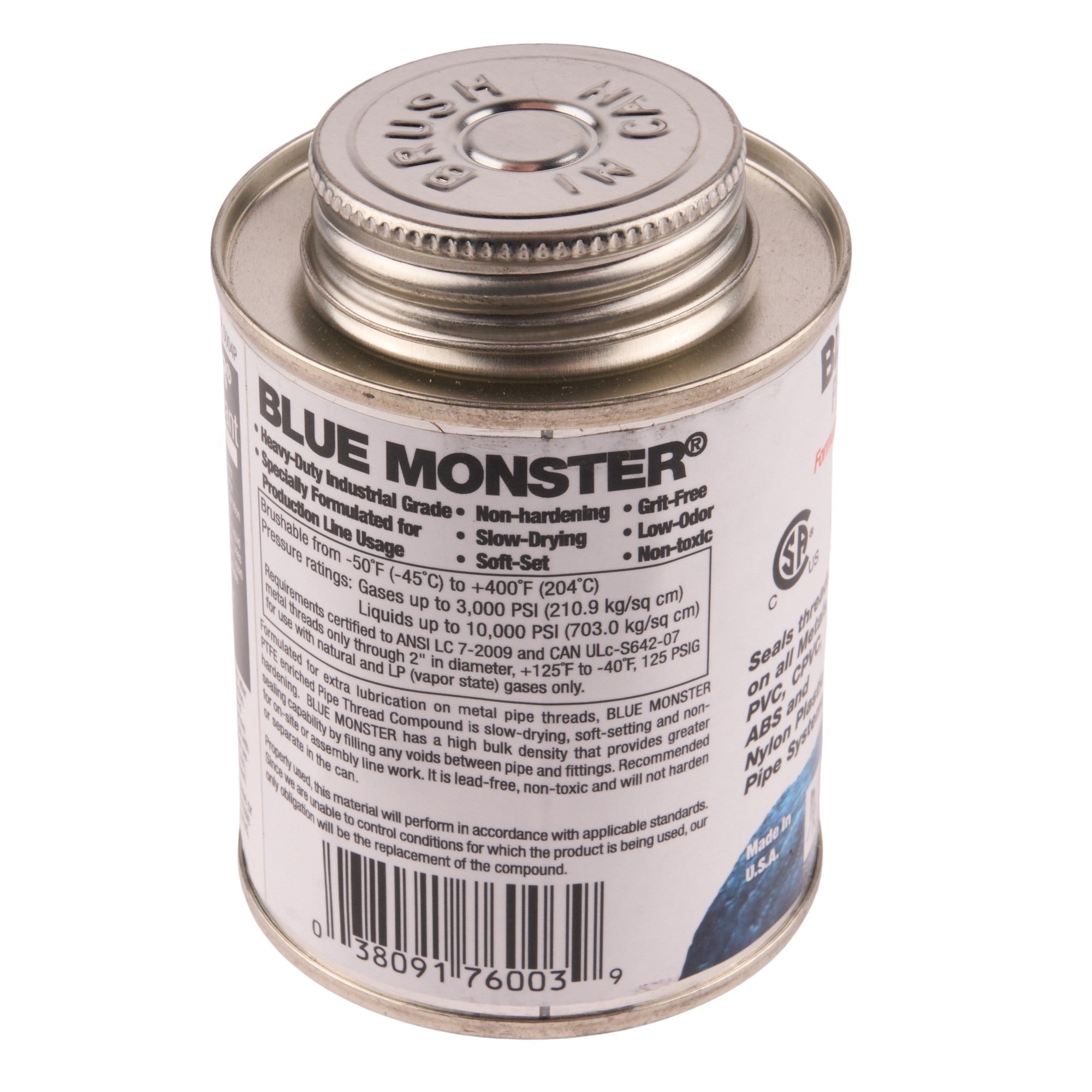 Blue Monster Heavy-Duty Industrial Grade Thread Sealant with PTFE 8 oz.