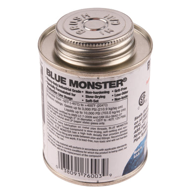 Blue Monster Heavy-Duty Industrial Grade Thread Sealant with PTFE 8 oz.