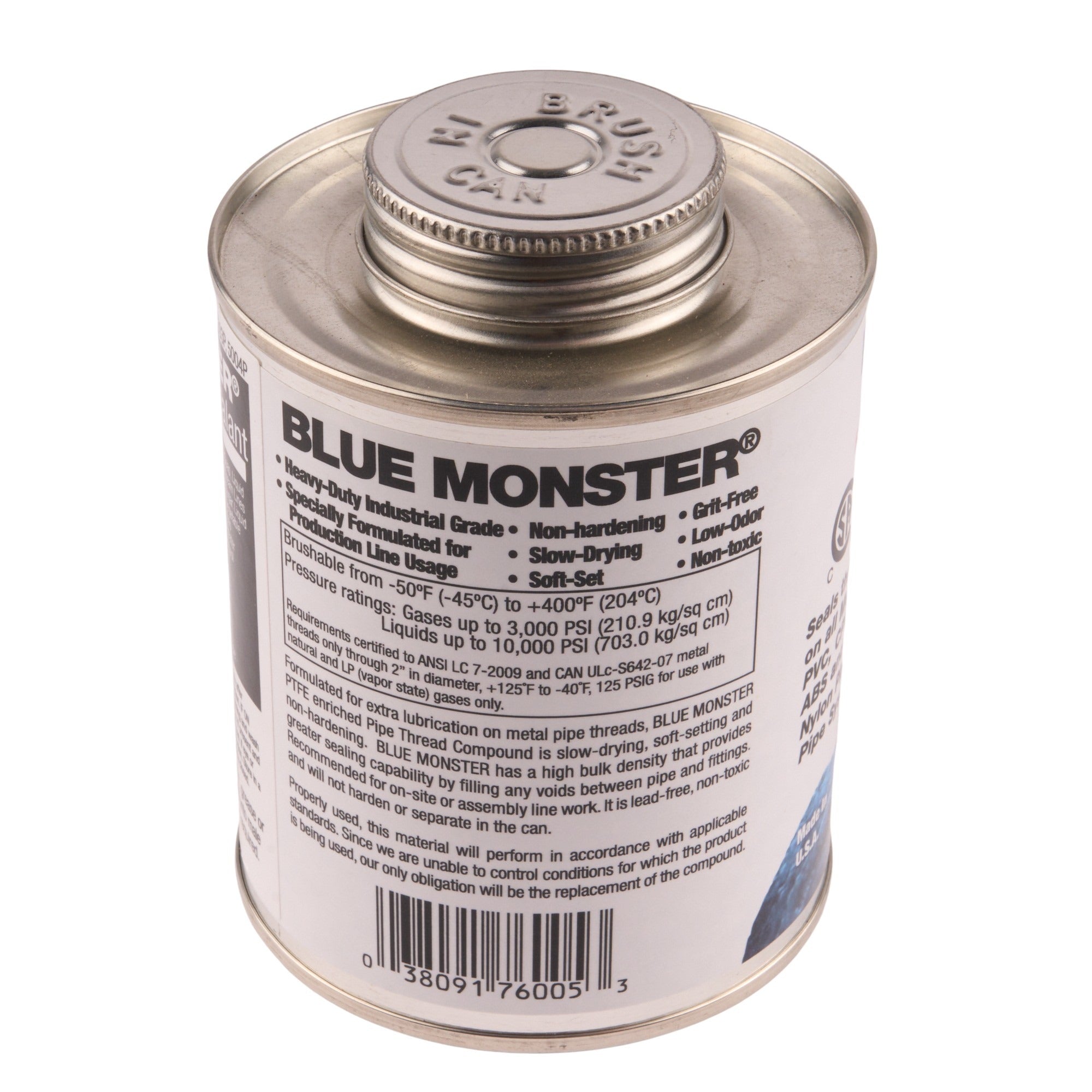 Blue Monster Heavy-Duty Industrial Grade Thread Sealant with PTFE 16 oz.