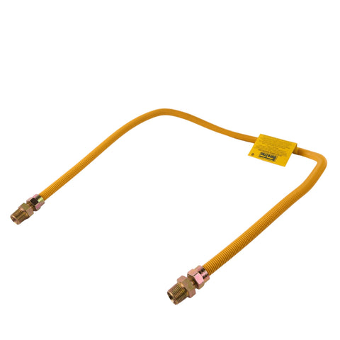 Coated Appliance Connector W/ 1/2" Male 48"