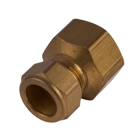 Female Compression Half Union (Lead Free) 5/8" OD  x 3/4" FIP