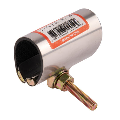 Stainless Steel Pipe Repair Clamp 1-1/2" x 3"