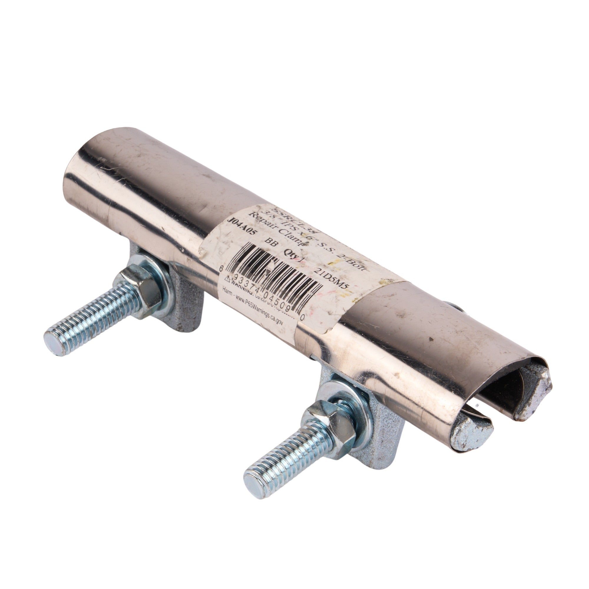 Stainless Steel Pipe Repair Clamp 3/8" x 6"