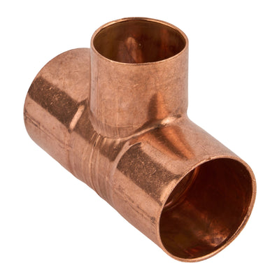 Copper Reducing Tee (C x C x C) 1-1/4" x 1-1/4" x 1"