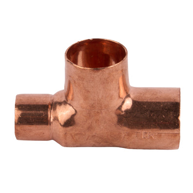 Copper Reducing Tee (C x C x C) 3/4" x 1/2" x 3/4"