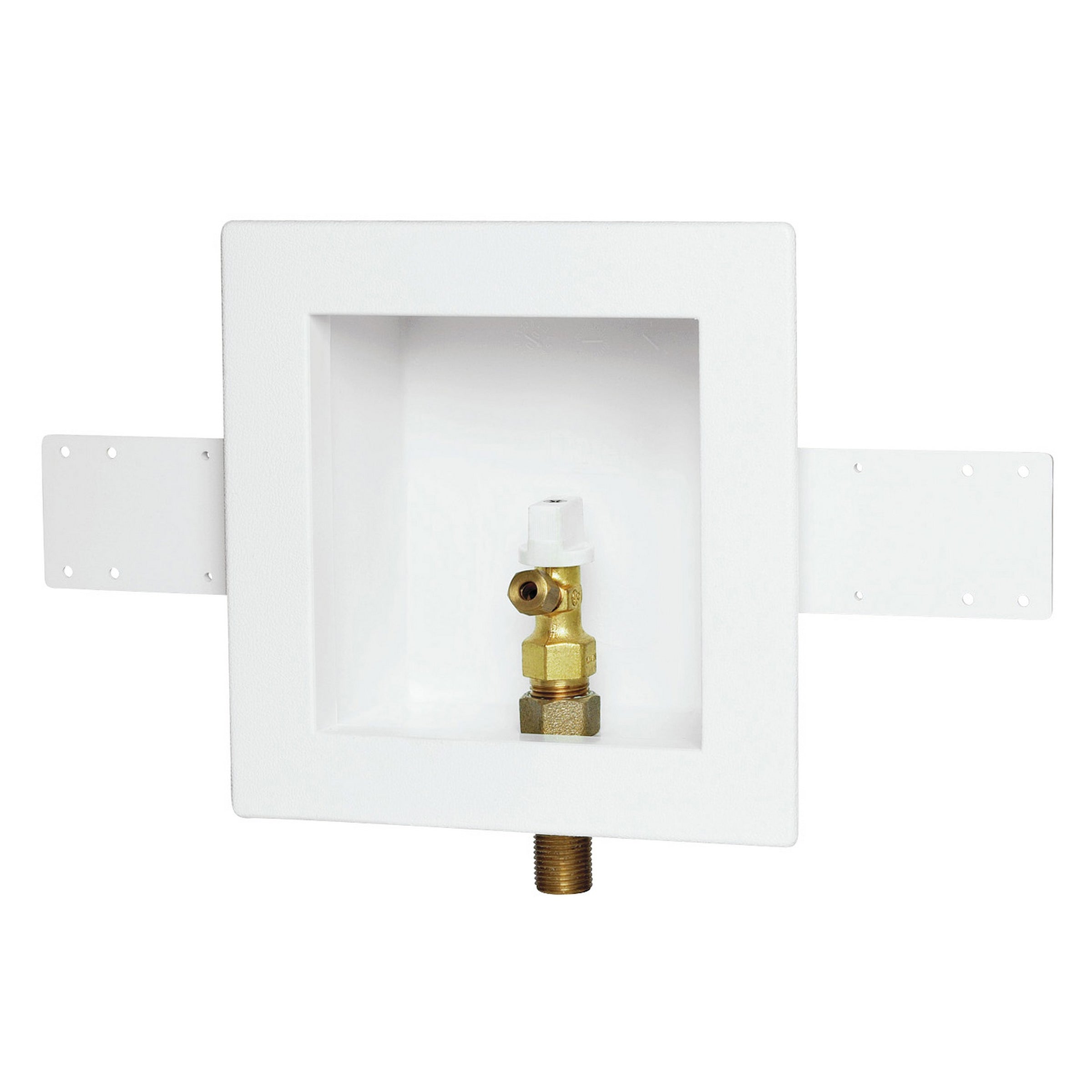Square Plain Ice Maker Outlet Box, No Valves (Standard Pack)