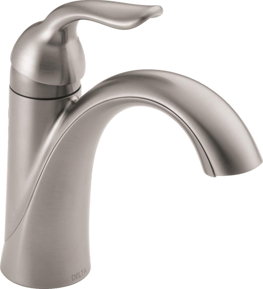 Delta Lahara Single Hole Bathroom Faucet with Optional Base Plate - Limited Lifetime Warranty - APEX Supply Co.