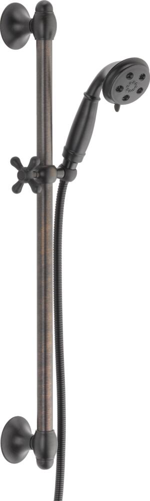 Delta 1.75 GPM Traditional Hand Shower Package with H2Okinetic Technology - Includes Hand Shower, Slide Bar, Hose, and Limited Lifetime Warranty - APEX Supply Co.