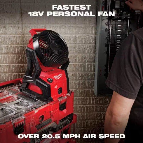 0818 - 20 Milwaukee M18 Jobsite Fan - APEX Supply Co.