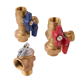 3/4" Tankless Water Heater Valve Kit W/Relief Valve - APEX Supply Co.