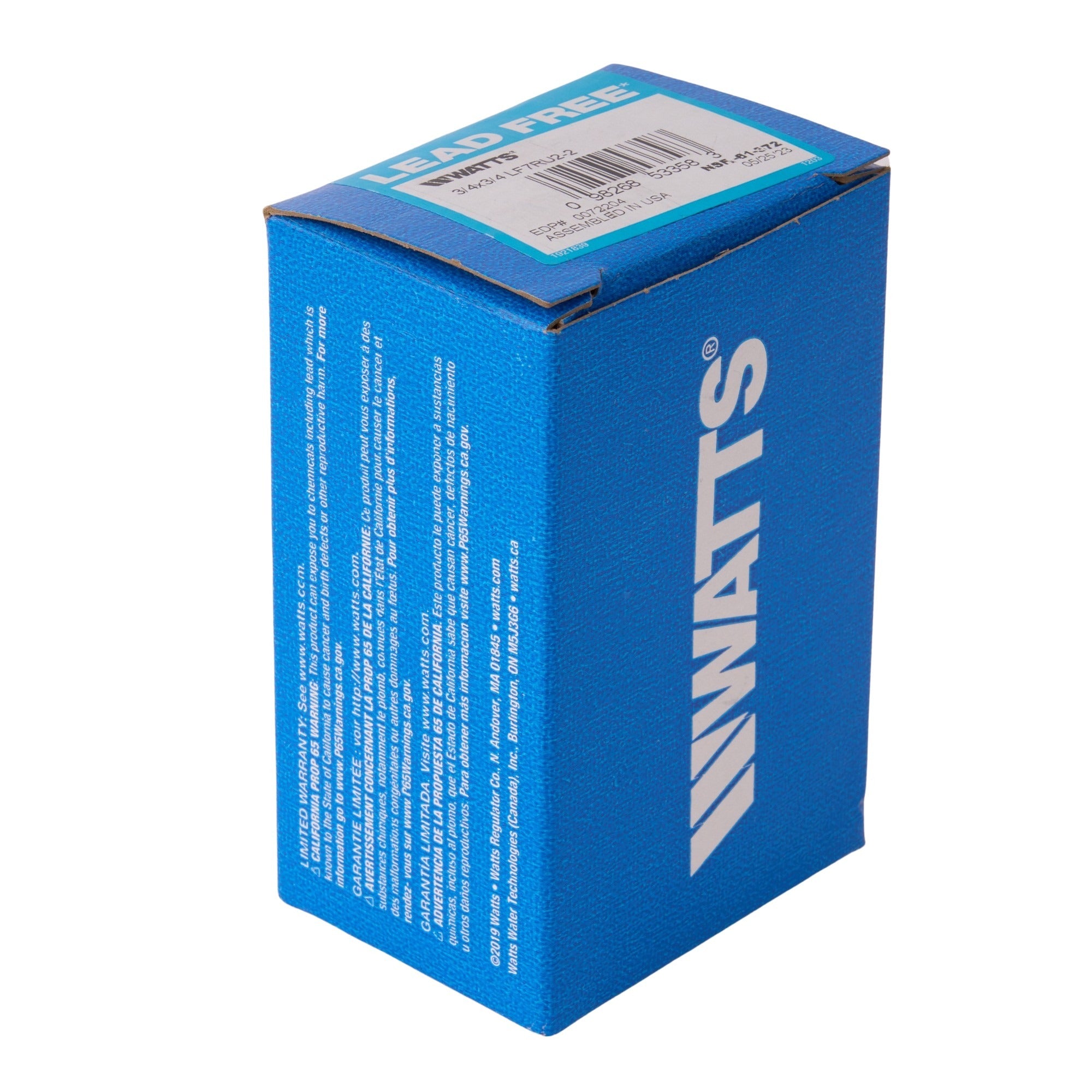 7U2-2 Watts 3/4" Dual Check Backflow Preventer