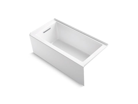 Kohler Underscore 60" X 30" Alcove Soaking Bathtub with Integral Apron, Integral Flange, and Left - Hand Drain - APEX Supply Co.