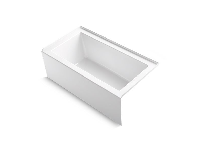 Kohler Underscore 60" Soaking Bathtub for Three Wall Alcove Installation with Right Drain - APEX Supply Co.