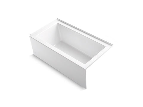 Kohler Underscore 60" Soaking Bathtub for Three Wall Alcove Installation with Right Drain - APEX Supply Co.