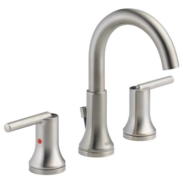 Delta Trinsic Widespread Bathroom Faucet with Metal Drain Assembly - Limited Lifetime Warranty - APEX Supply Co.