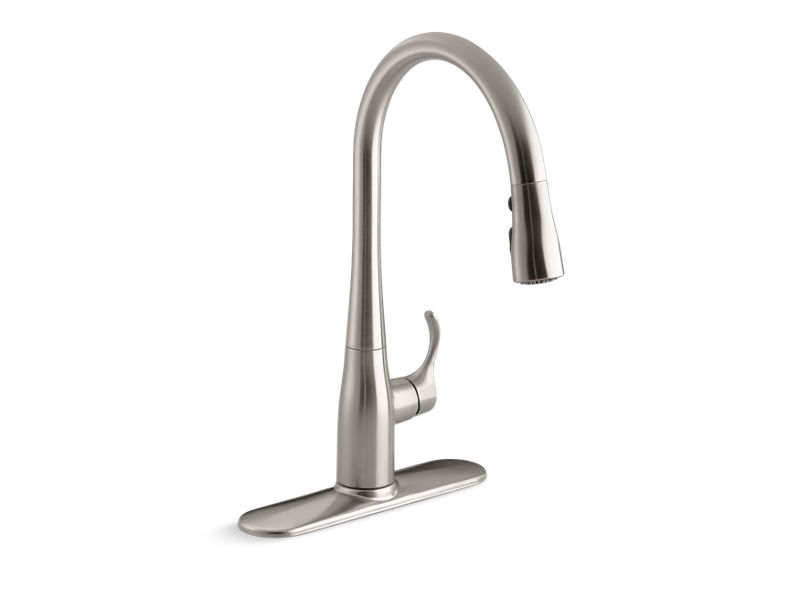Kohler Simplice 1.5 GPM Single Hole Pull Down Kitchen Faucet - APEX Supply Co.