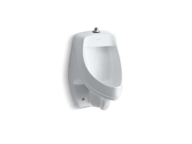Kohler Dexter Siphon - Jet, Wall - Hung, 0.5 GPF to 1.0 GPF Urinal, Top Spud, 3/4" Top Spud, White - APEX Supply Co.