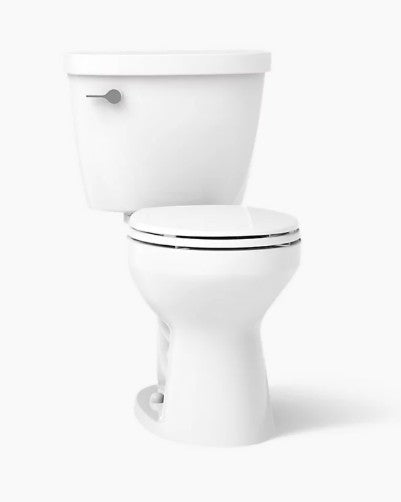 Kohler Cimarron 1.28 GPF Two - Piece Round - Front Comfort Height Toilet with Left Hand Trip Lever - Seat Not Included - APEX Supply Co.