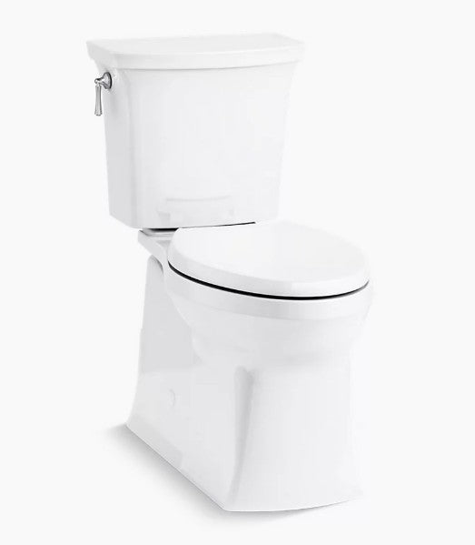 Kohler Corbelle 1.28 GPF Comfort Height Two - Piece Elongated Toilet with Revolution 360 Flushing Technology and Left - Hand Trip Lever - APEX Supply Co.