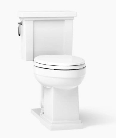 Kohler Tresham 1.28 GPF Two - Piece Elongated Comfort Height Toilet with AquaPiston Technology - Seat Not Included - APEX Supply Co.