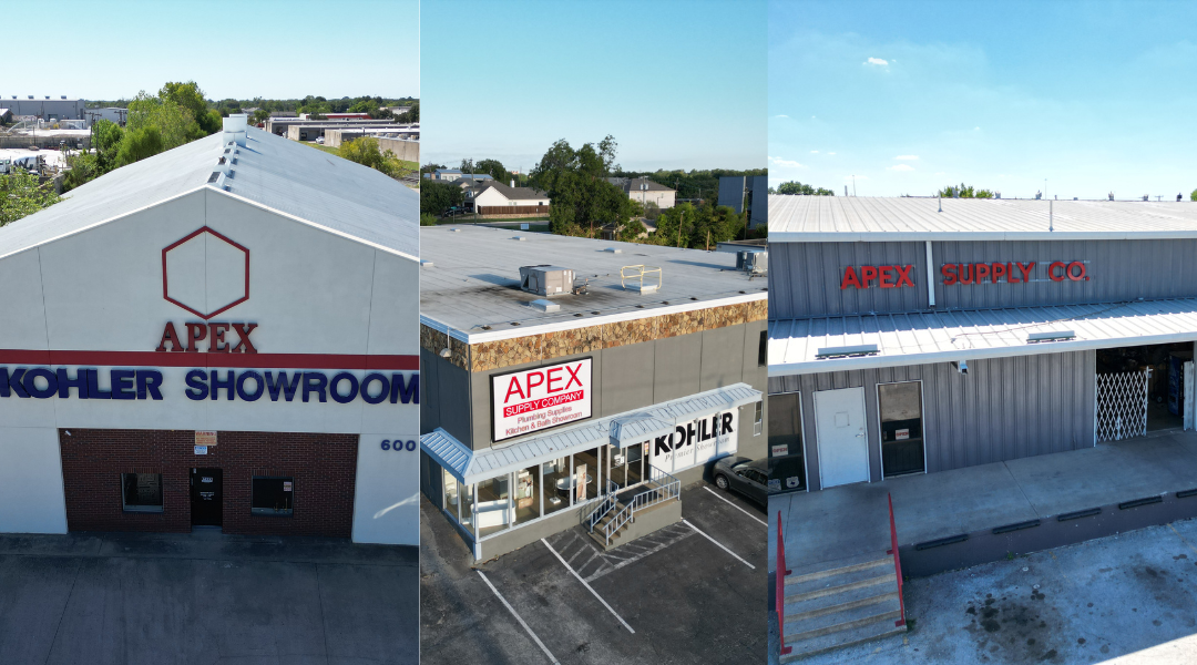 Different Apex Supply Locations with Plumbing Supplies sold in store