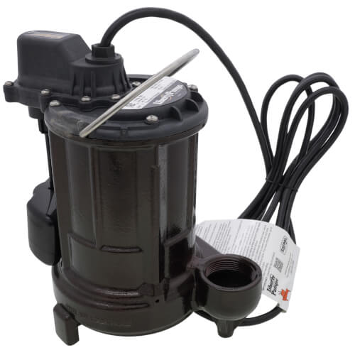Liberty Automatic Effluent Sump Pump with Vertical Float Switch 1/3HP 115 Volt 25ft. Cord - APEX Supply Co.