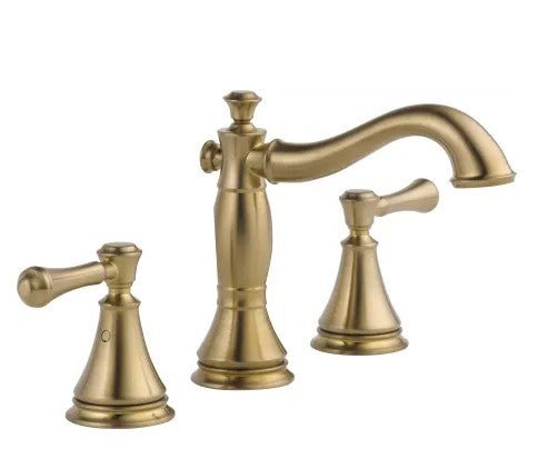 Delta Cassidy Widespread Bathroom Faucet with Pop-Up Drain Assembly ...