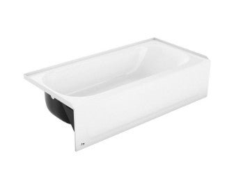 Bootz Aloha 60" x 30" Porcelain Enameled Steel Alcove Tub, Left Hand White - APEX Supply Co.
