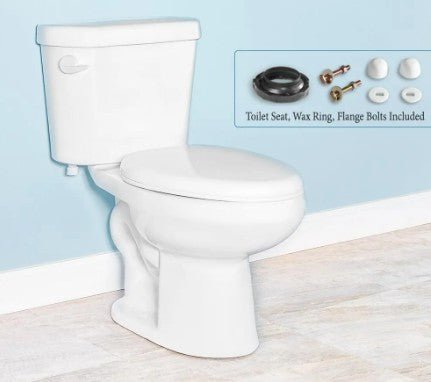 Winfield All in One Toilet, Round (Includes Bowl, Tank, Seat, Wax, and Supply) - APEX Supply Co.