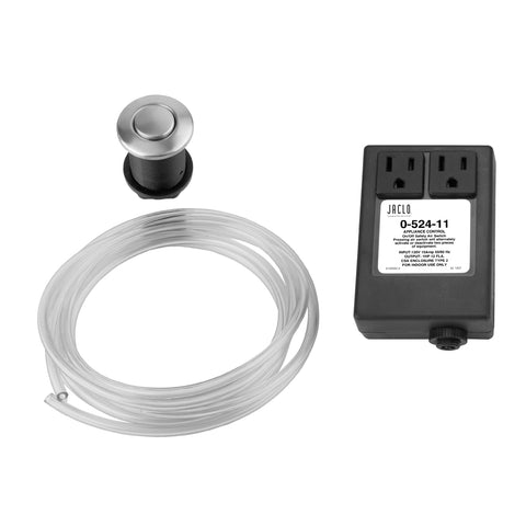 Waste Disposal Round Air Switch, Satin Gold - APEX Supply Co.