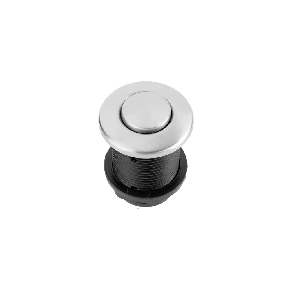 Waste Disposal Round Air Switch Button, Polished Brass - APEX Supply Co.