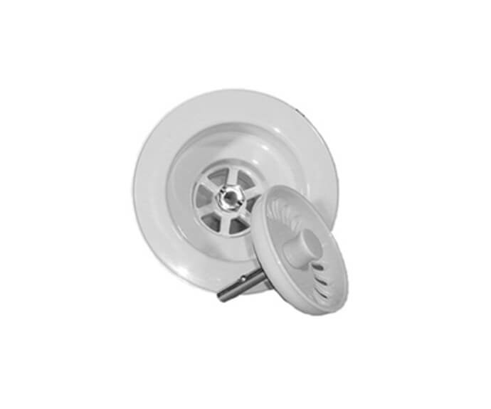 Bwstuiw Mountain Plumbing 3 1/2 Basket Strainer Ice White - APEX Supply Co.