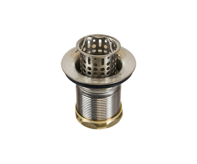 Mt710Pvd Mountain Plumbing Bar Basket Strainer 2"Drain Opening Polished Brass - APEX Supply Co.