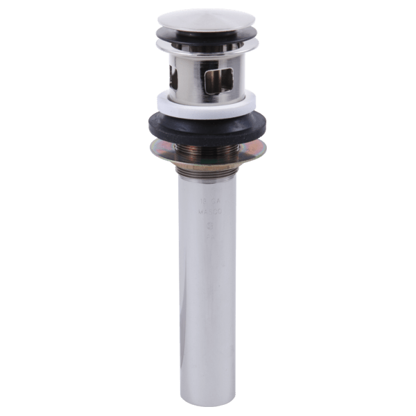 33W576 Delta Push Pop Up With Overflow Chrome - APEX Supply Co.