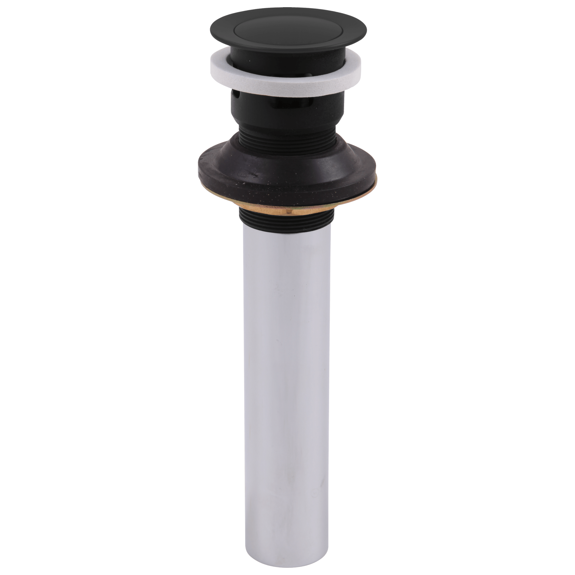 33W576Bl Delta Push Pop Up W/Overflow Lav Matte Black - APEX Supply Co.
