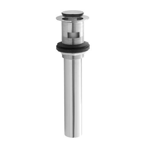Finger Touch Plug Lavatory Drain with Overflow, Satin Cooper - APEX Supply Co.