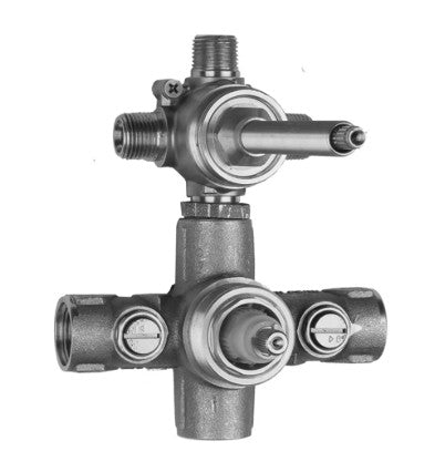 Jaclo Thermostatic Valve with Built in 2 - way Diverter/Volume Control with Shut Off - APEX Supply Co.