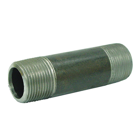 3/8" x 6" Black Nipple - APEX Supply Co.