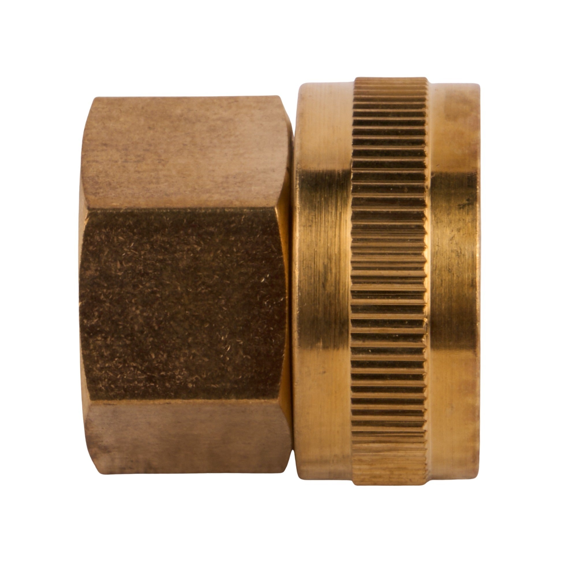 SWI Brass Hose Adapter (FHT x FIP) 3/4" x 1/2"