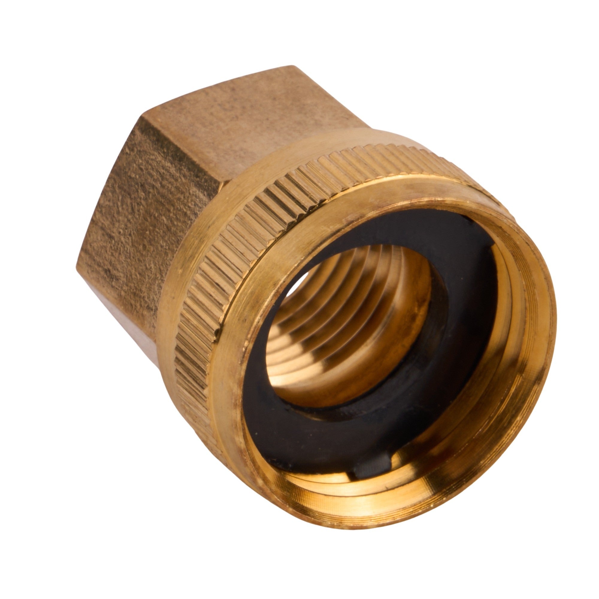 SWI Brass Hose Adapter (FHT x FIP) 3/4" x 1/2"