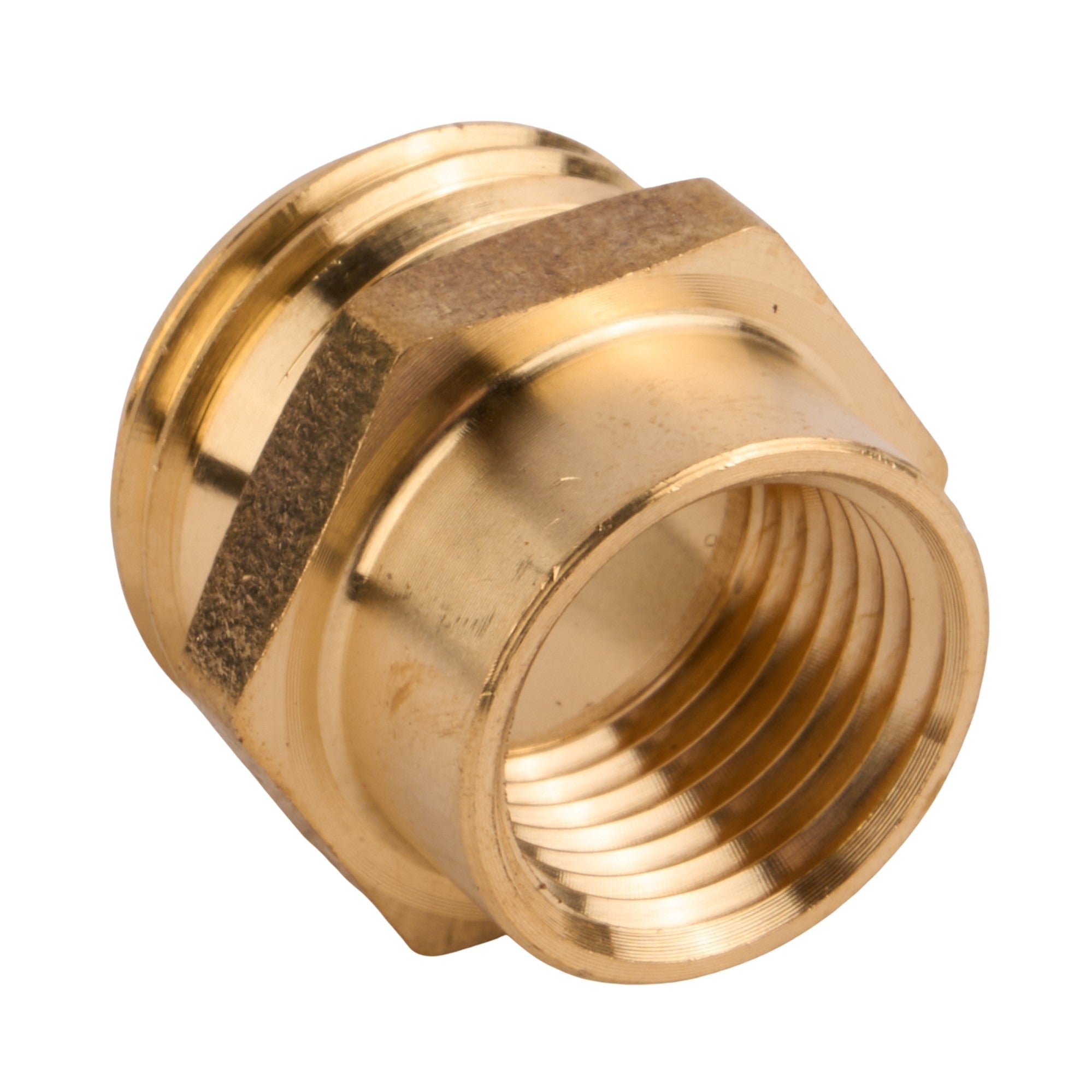 Brass Hose Adapter (MHT x FIP) 3/4" x 1/2"