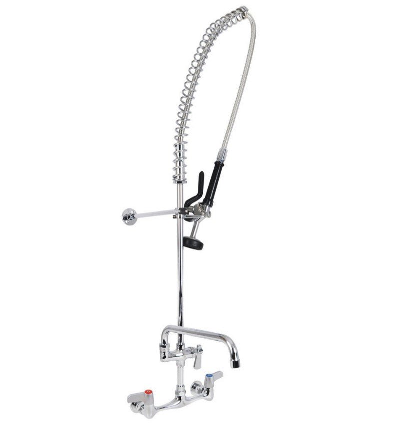 BK 8" O.C. WORKFORCE SPLASH MOUNT PRERINSE W/ ADD - A - FAUCET - APEX Supply Co.