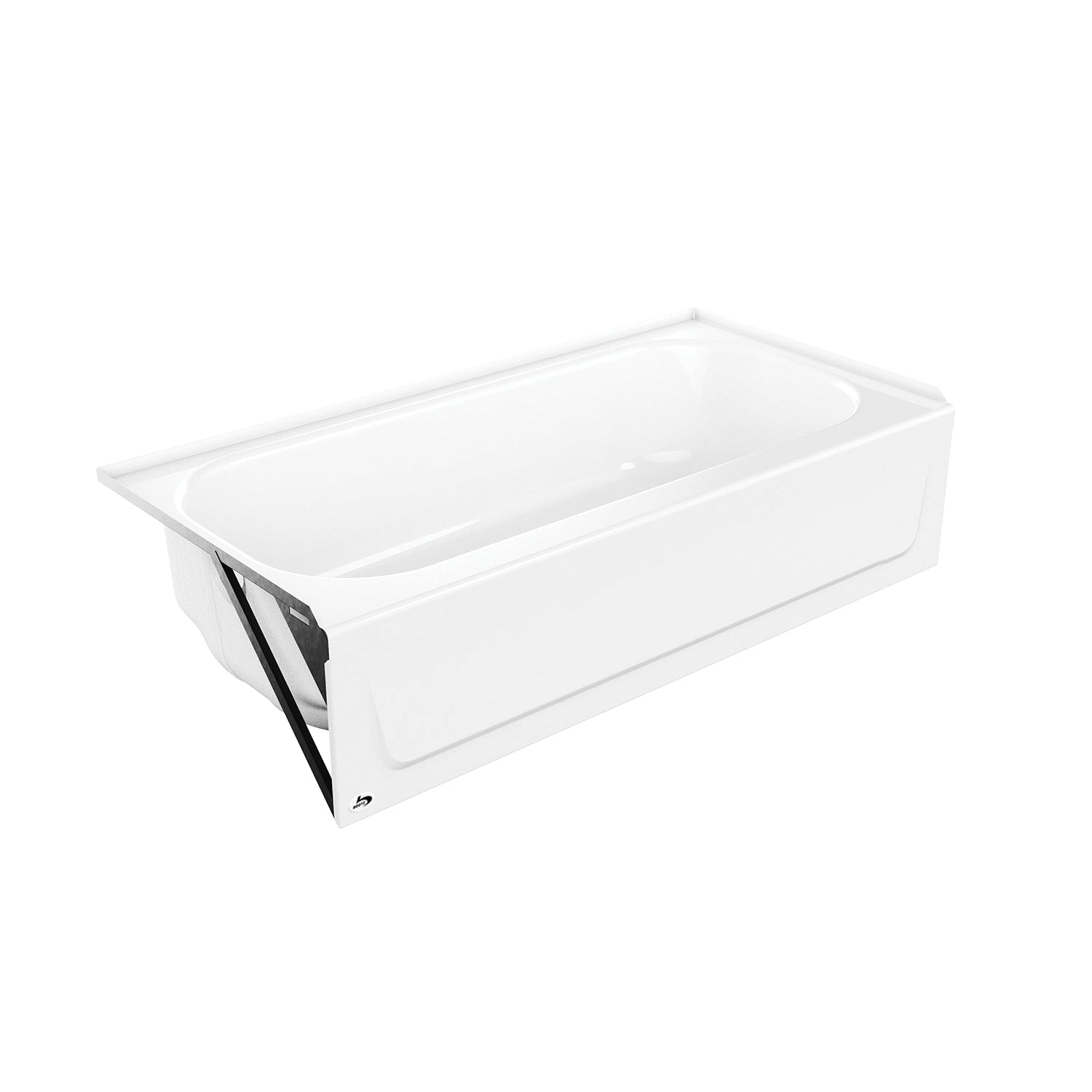 Bootz SynIron 2 60 x 30 Porcelain Enamel Alcove Bathtub, Right Hand - APEX Supply Co.