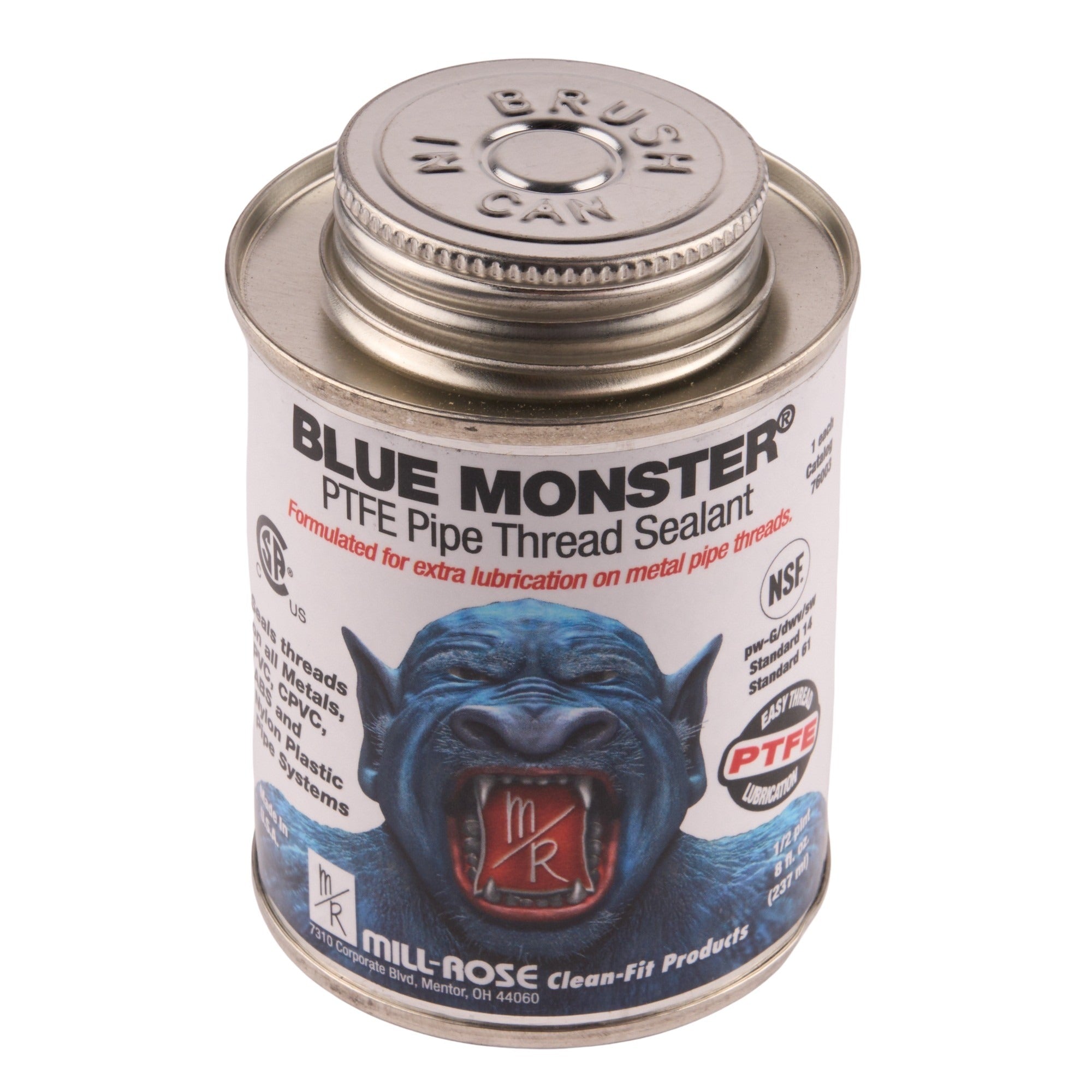 Blue Monster Heavy-Duty Industrial Grade Thread Sealant with PTFE 8 oz.