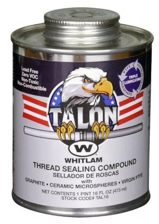 TALON PTFE Pipe Thread Compound Brush Top Can Whitlam TAL4 - APEX Supply Co.