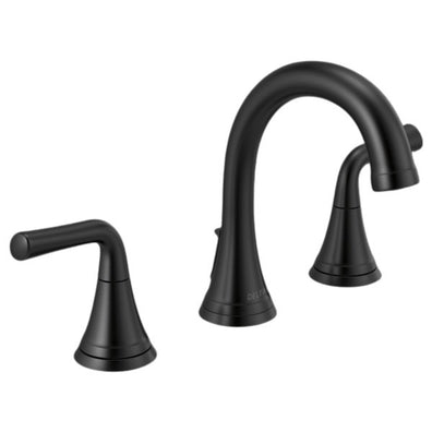 Delta Kayra Widespread Bathroom Faucet with Pop - Up Drain Assembly - APEX Supply Co.