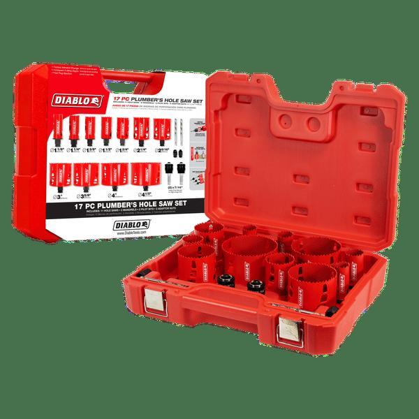 17 pc Plumber's Bi-Metal Hole Saw Set - APEX Supply Co.