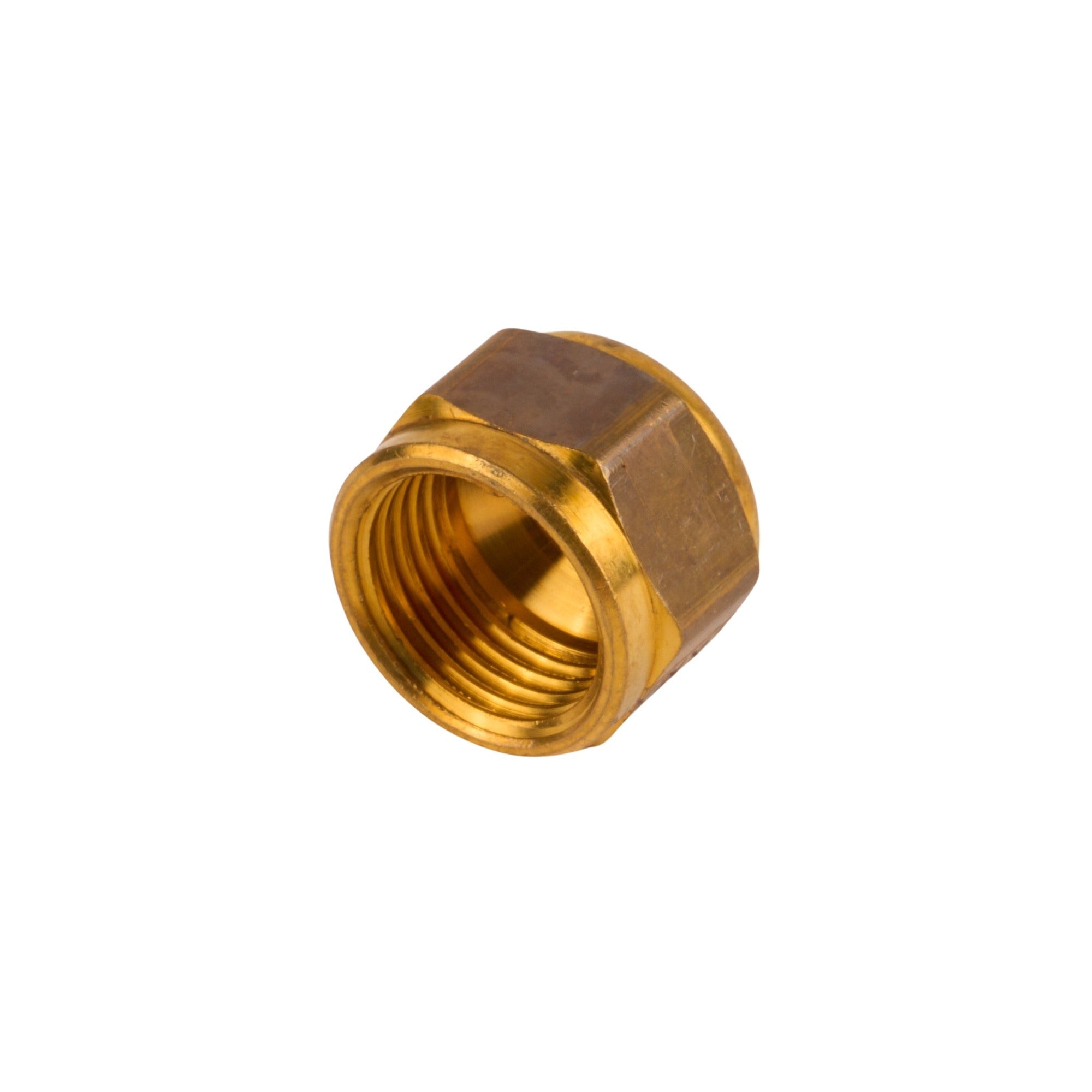 Brass Flare Cap 3/8" OD