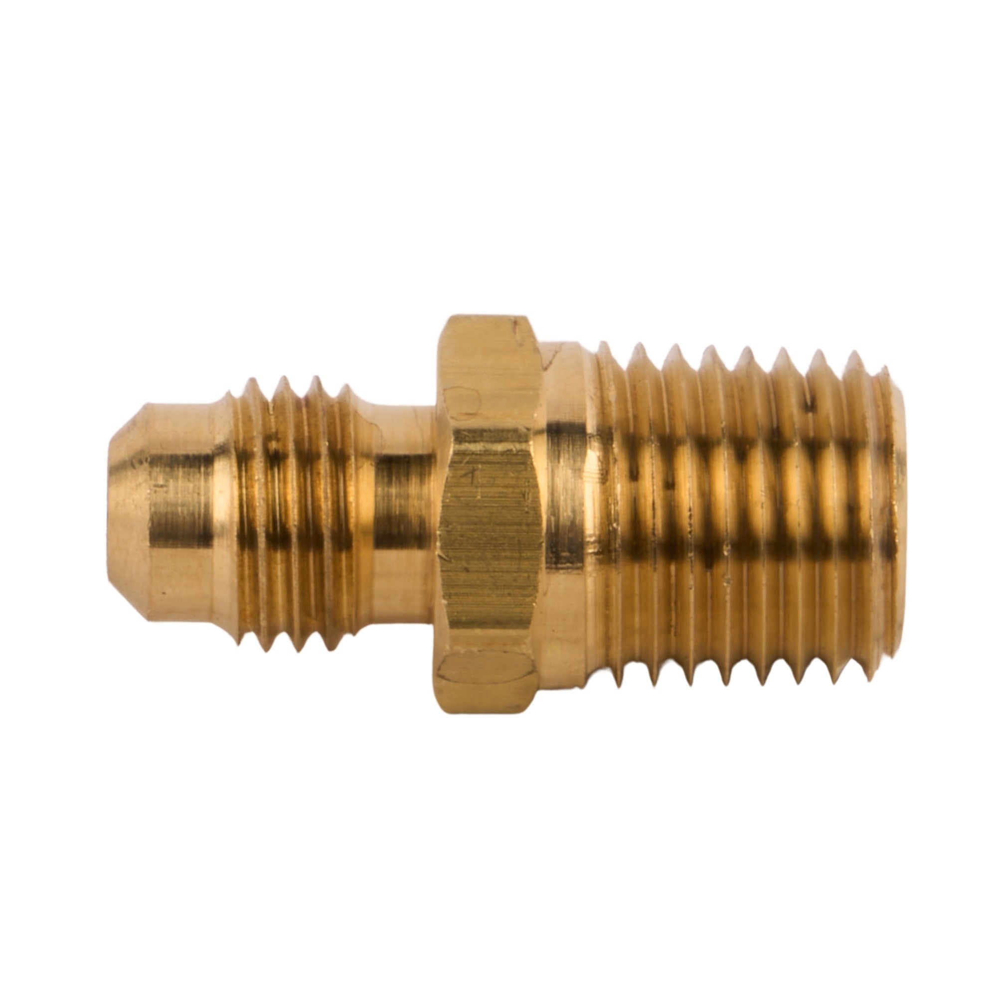 Brass Flare Male Half Union 1/4" OD x 1/4" MIP